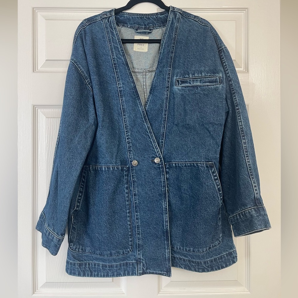 Free people We the Free Mathis denim jacket | Size Large